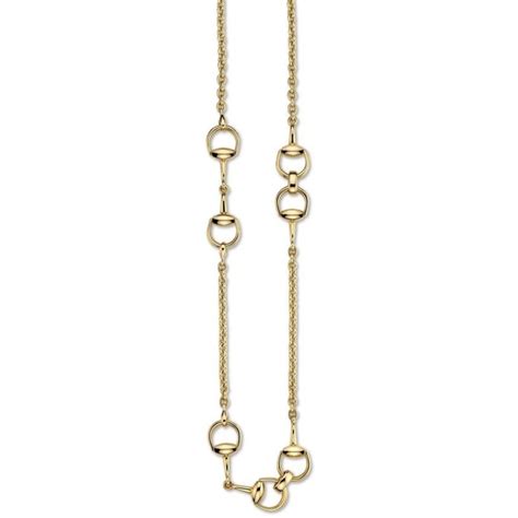 gucci yellow gold necklace ybb15332700100u|Gucci Interlocking G Necklace In Yellow Gold .